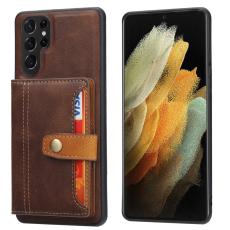  Galaxy S24 Ultra Skal Med Pl&aring;nboksfunktion Brun