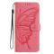  Xiaomi Redmi 15C Fodral Fjäril Tryck Rosa