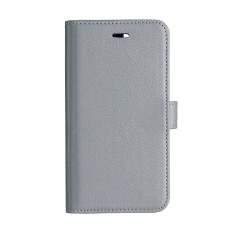 Onsala ONSALA iPhone X/Xs Fodral &Auml;kta L&auml;der Gr&aring;
