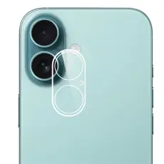  iPhone 17 Linsskydd H&auml;rdat Glas Transparent
