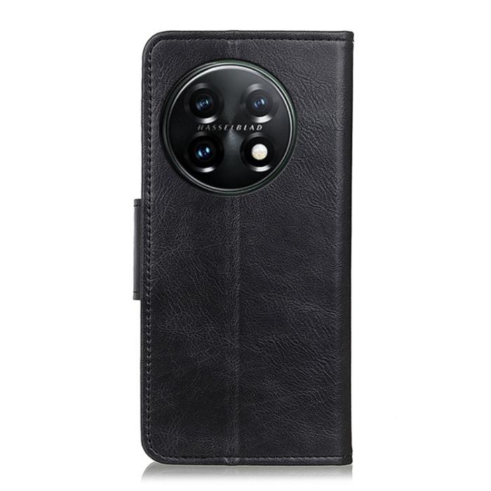 Bild 3,  OnePlus 11 5G Fodral Crazy Horse Läder Svart