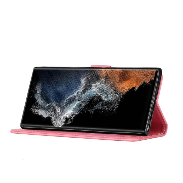 Bild 5,  Samsung Galaxy S23 Ultra Fodral Med Tryck Rosa