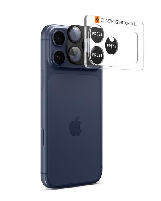 Bild 2, Spigen Spigen iPhone 17 Pro Max Linsskydd Optik Pro GLAS.tR 