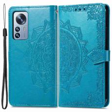  Xiaomi 12T / 12T Pro Fodral Mandala L&auml;der Bl&aring;