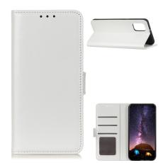  Samsung Galaxy A02s - Crazy Horse L&auml;der Fodral - Vit