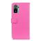  Xiaomi Redmi Note 10S - Litchi Läder Fodral - Rosa