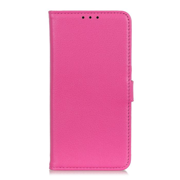 Bild 2,  Xiaomi Redmi Note 10S - Litchi Läder Fodral - Rosa