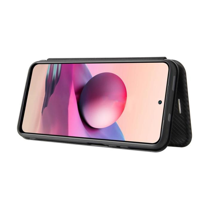 Bild 6,  Xiaomi Redmi Note 10S - Kolfiber Textur Fodral - Svart