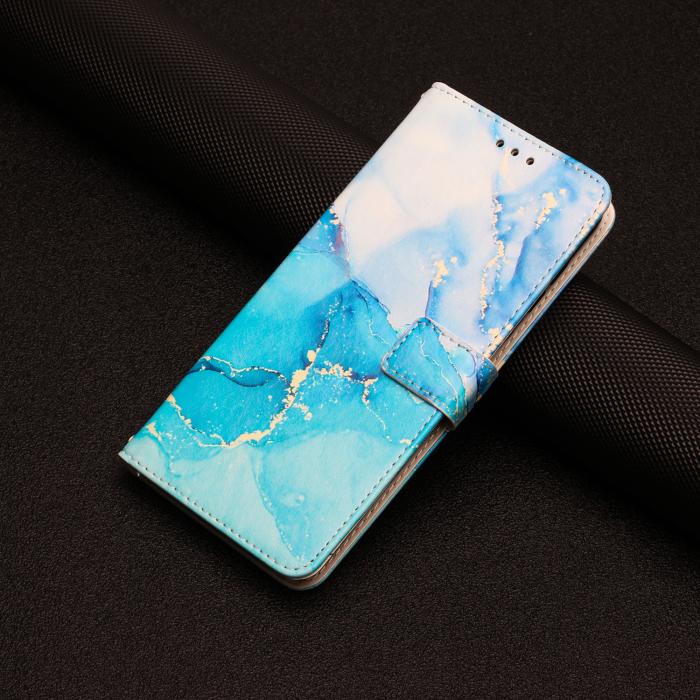 Bild 5,  Xiaomi 17T Fodral Läder Marmor Blå