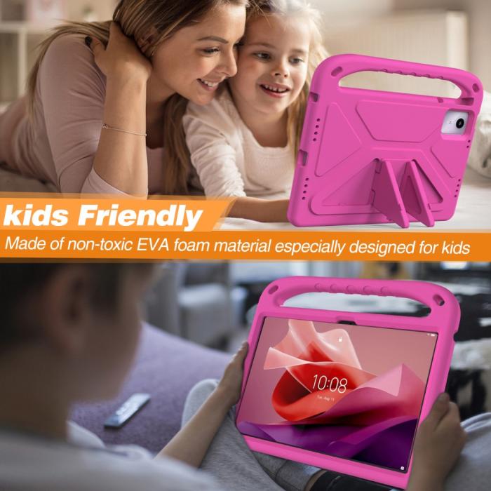 Bild 5,  Lenovo Tab M11 Kickstand Skal EVA För Barn Rosa