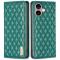 BINFEN BINFEN iPhone 16 Plus Fodral Diamond Flip Läder Grön