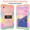  Samsung Galaxy Tab A9 Skal Solid360 Rainbow