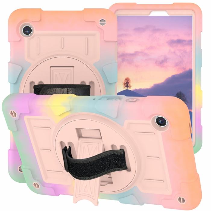 Bild 2,  Samsung Galaxy Tab A9 Skal Solid360 Rainbow