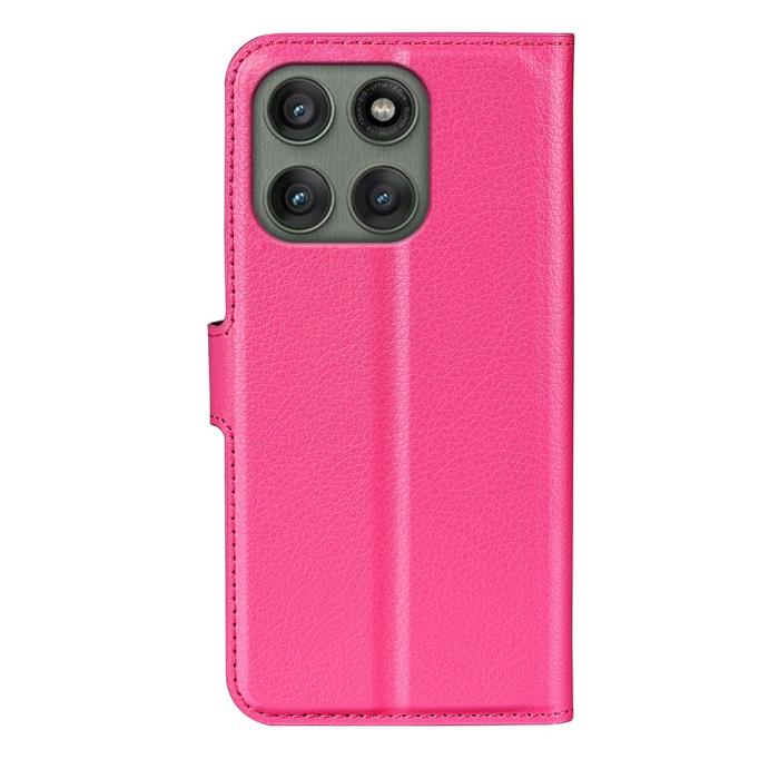 Bild 3,  Motorola Edge 60 Pro Fodral Litchi Läder Rosa