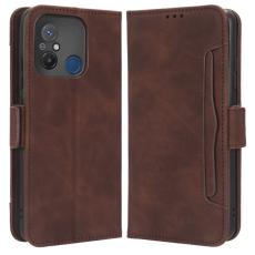  Xiaomi Redmi 12C 4G Fodral Med Avtagbart Kortfodral Brun