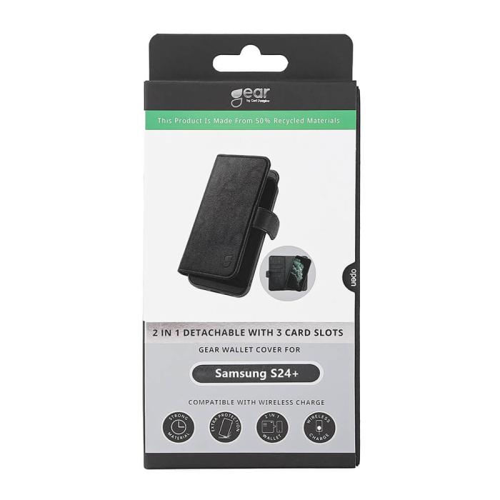 Bild 5, Gear GEAR Samsung Galaxy S24 Plus 2in1 Magnet Fodral / Skal Svart