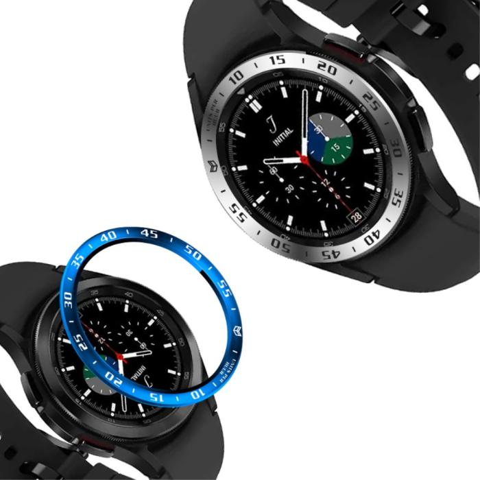 Bild 3,  Bezel Skyddande Ring Galaxy Watch4 Classic 42 mm Silver/Svart
