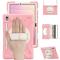  Samsung Galaxy Tab S11 Skal Shockproof Hybrid Kickstand Rosa