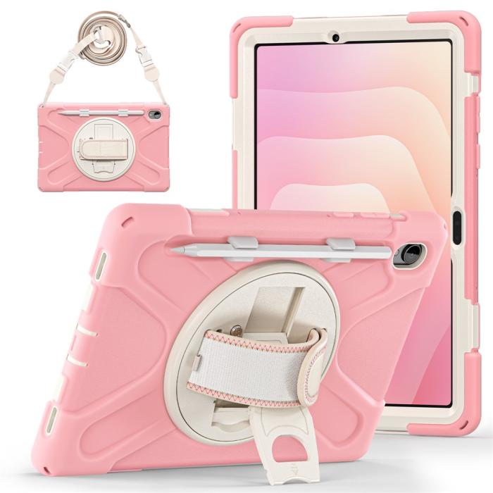 Bild 3,  Samsung Galaxy Tab S11 Skal Shockproof Hybrid Kickstand Rosa