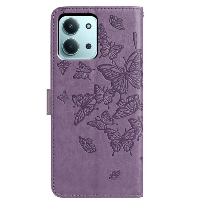 Bild 5,  Xiaomi Redmi 15C Fodral Fjäril Tryck Lila