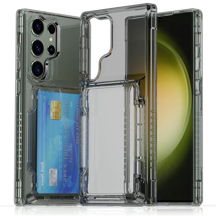 Bild 2,  Samsung Galaxy S26 Ultra Skal Kickstand Med Kortfack Tonad Svart