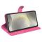  Samsung Galaxy S24 FE Fodral Litchi Läder Textur Rosa