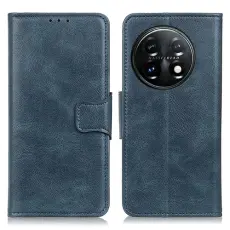  OnePlus 11 5G Fodral Crazy Horse L&auml;der Bl&aring;