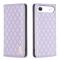 BINFEN BINFEN iPhone Air Fodral Diamond Flip Läder Lila