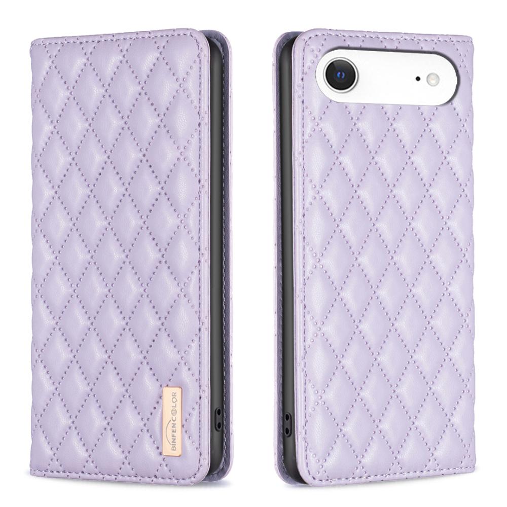 BINFEN BINFEN iPhone Air Fodral Diamond Flip Läder Lila