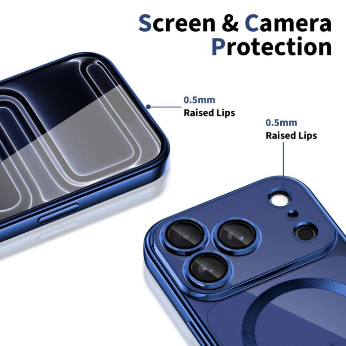 Bild 2, Tech-Protect Tech-Protect iPhone 17 Pro Skal MagSafe MagFlex Deep Blue