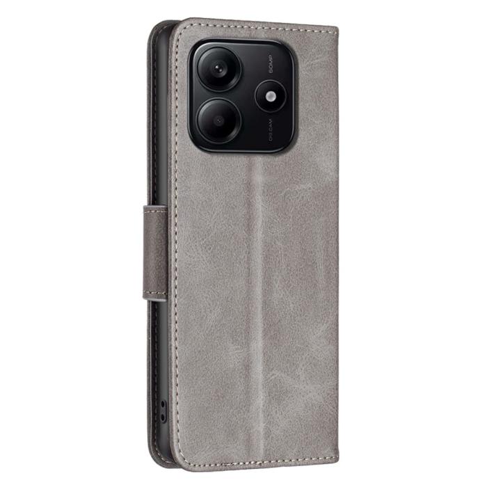 Bild 5,  Xiaomi Redmi Note 14 4G Fodral Läder Solid Shark Grå