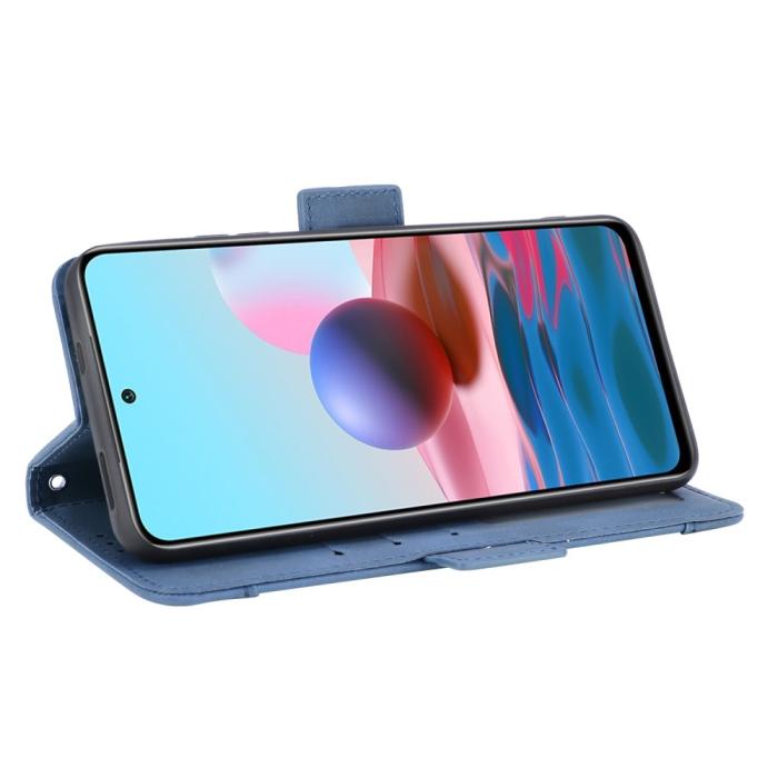 Bild 3,  Xiaomi Redmi Note 10S - Fodral Med Avtagbart Kortfodral - Blå