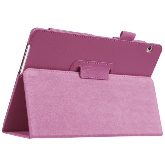 Bild 4,  Huawei MediaPad T3 10 - Litchi läderfodral - Lila