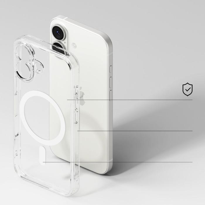 Bild 4, Ringke Ringke iPhone 17 Skal MagSafe Fusion Transparent