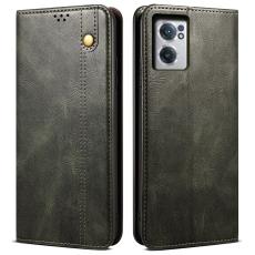  OnePlus Nord CE 2 5G Fodral Flip Crazy Horse Gr&ouml;n