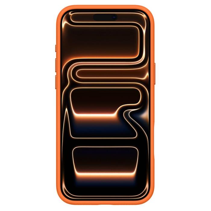 Bild 4, Spigen Spigen iPhone 17 Pro Max Skal MagSafe Silicone Fit Cosmic Orange