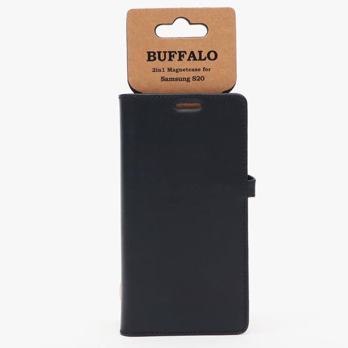 Bild 2, Buffalo Buffalo Samsung Galaxy S20 Fodral 2in1 Äkta Läder Svart