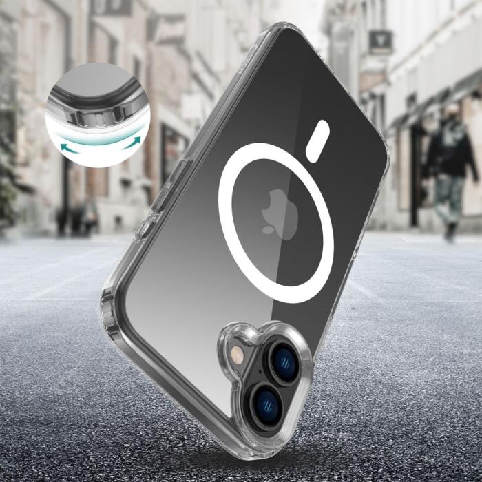 Bild 2, Tech-Protect Tech-Protect iPhone 16 Plus Skal MagSafe FlexAir Hybrid