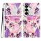  Samsung Galaxy A37 5G Fodral Med Tryck Lila Marmor