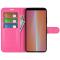  Sony Xperia 5 V Fodral Litchi Textur Rosa