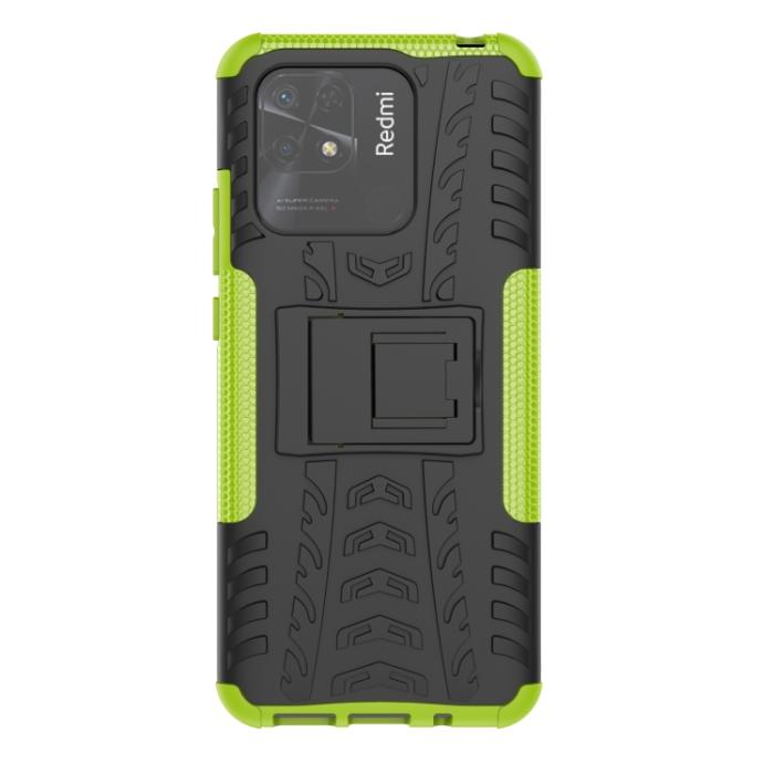 Bild 2,  Xiaomi Redmi 10C Skal Ultimata Stöttåligt med Stöd Grön