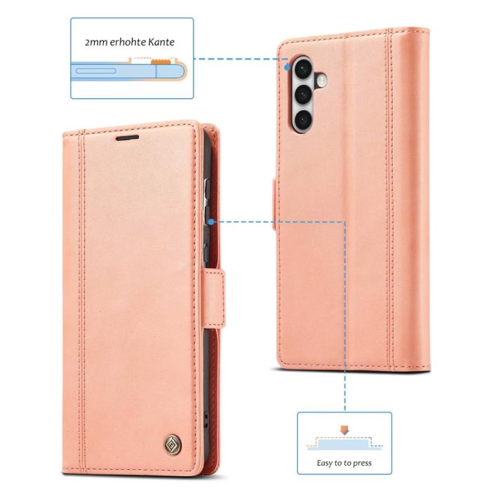 Bild 6, LC.IMEEKE LC.IMEEKE Samsung Galaxy S23 Plus Fodral Läder Rosa