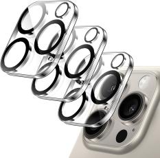  3-Pack iPhone 16 Pro Linsskydd I H&auml;rdat Glas