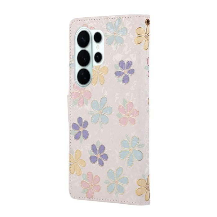 Bild 6,  Samsung Galaxy S26 Ultra Fodral RFID Läder Färgglada Blommor