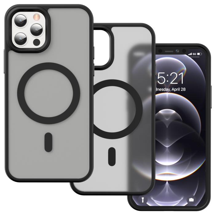 Bild 2, ColorPop ColorPop iPhone 12 Pro Max Skal CH MagSafe Matt Svart