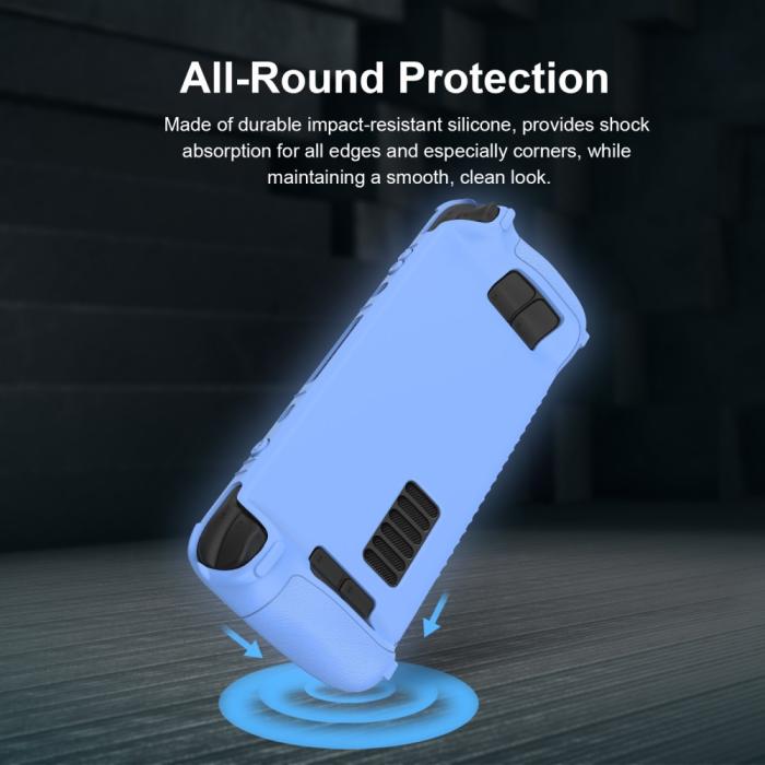 Bild 5,  Steam Deck / OLED Fodral Silikon Anti-Slip Ljus Blå