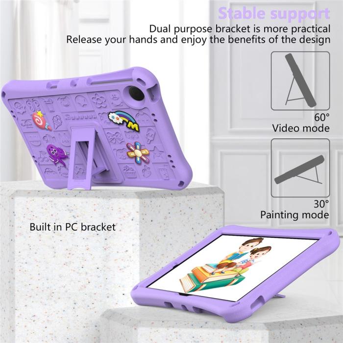 Bild 6,  Samsung Galaxy Tab A11 Plus / A9 Plus Skal EVA Kickstand Lila