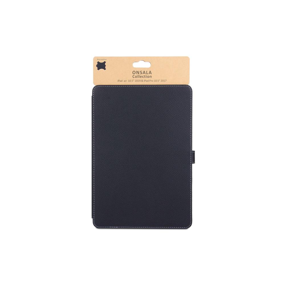 Onsala ONSALA iPad Air 2019 / Pro 2017 Fodral Äkta Läder Svart