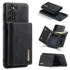 DG.MING DG.MING Galaxy S24 Skal 2in1 Magnetisk Avtagbart Kortfack Svart