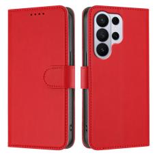  Samsung Galaxy S26 Ultra Fodral Solid L&auml;der R&ouml;d